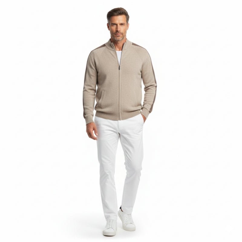 Caden – Cashmere Wool Zip - Up - Hilltop Nord