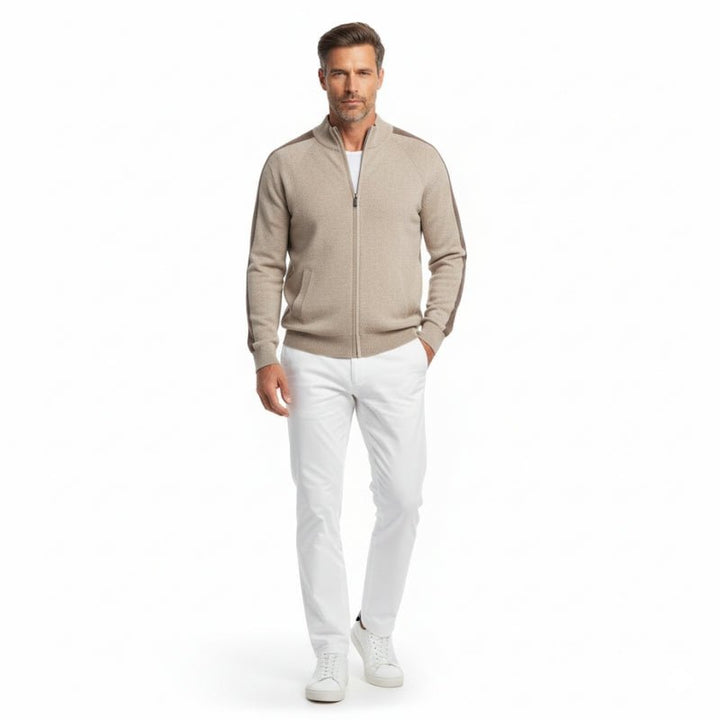 Caden – Cashmere Wool Zip - Up - Hilltop Nord