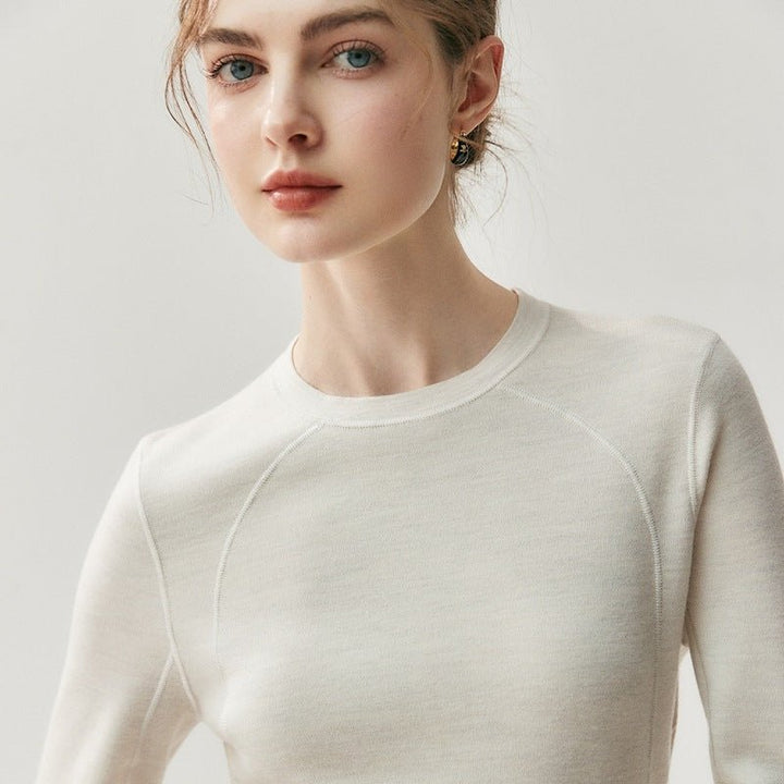 Brooklane – Wool Long - Sleeve Top - Hilltop Nord