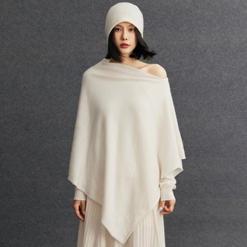 Snowfield – Cashmere Wool Poncho - Hilltop Nord