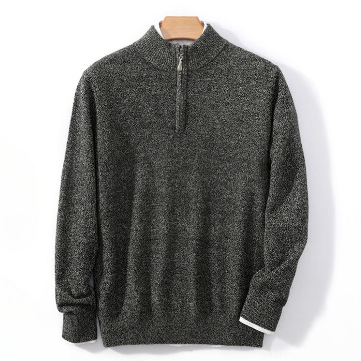 Stellan – Wool Half - Zip Sweater - Hilltop Nord