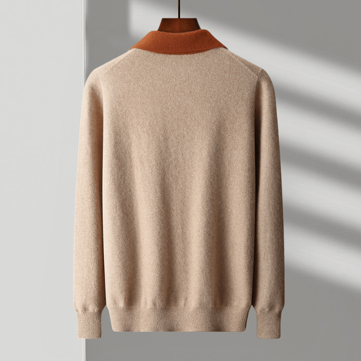 Weston - Cashmere Wool Zip Sweater - Hilltop Nord