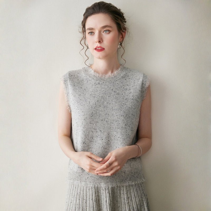 Polka – Cashmere Wool Vest - Hilltop Nord