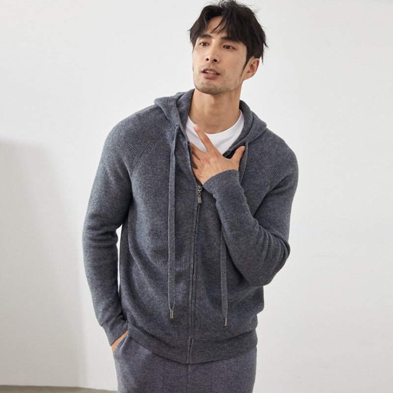 Bluecliff – Cashmere Wool Hoodie - Hilltop Nord