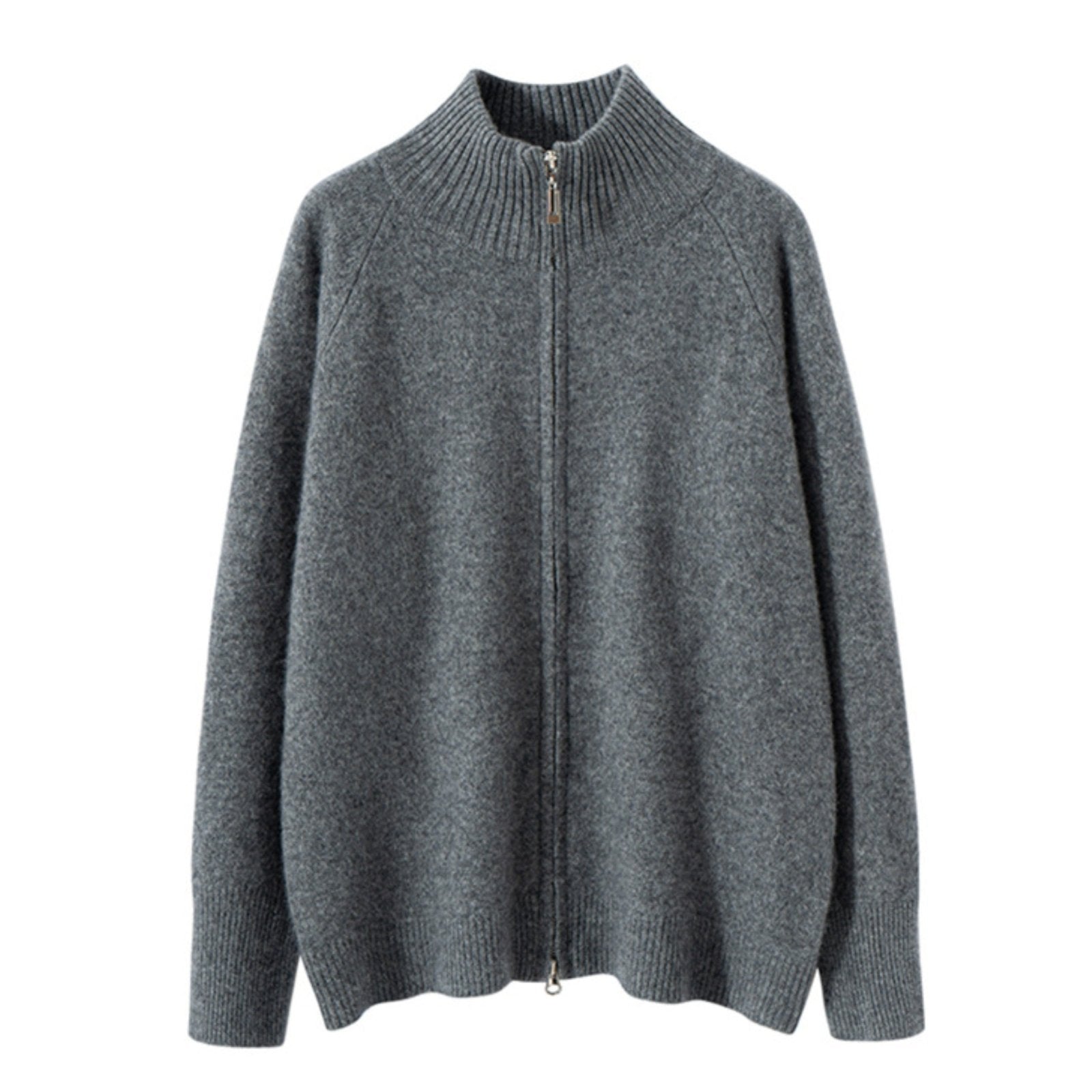 Crestflow – Cashmere Wool Zip Cardigan - Hilltop Nord
