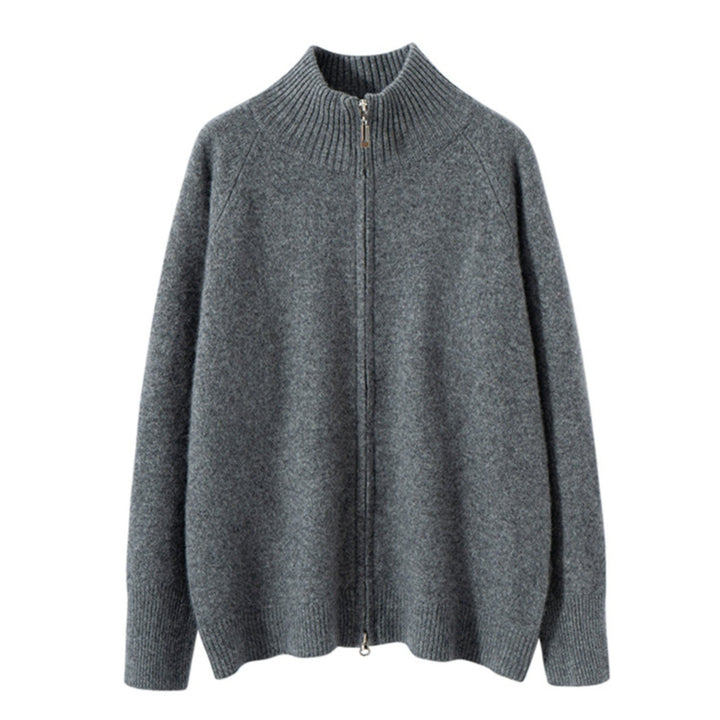 Crestflow – Cashmere Wool Zip Cardigan - Hilltop Nord