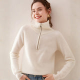 Willowblend – Wool Quarter - Zip Sweater - Hilltop Nord