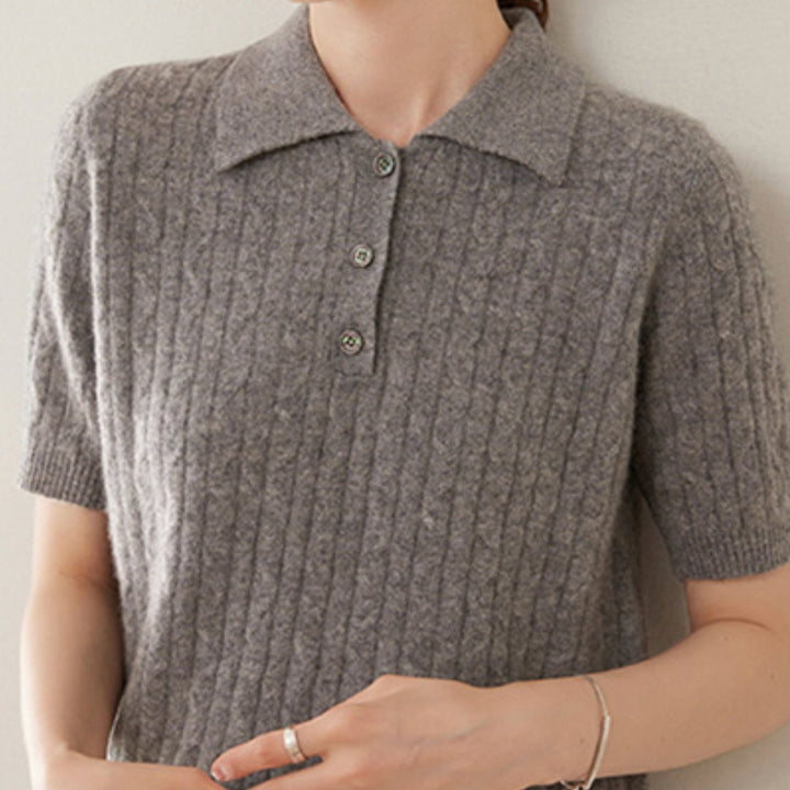 Solstice – Cashmere Wool Polo - Hilltop Nord