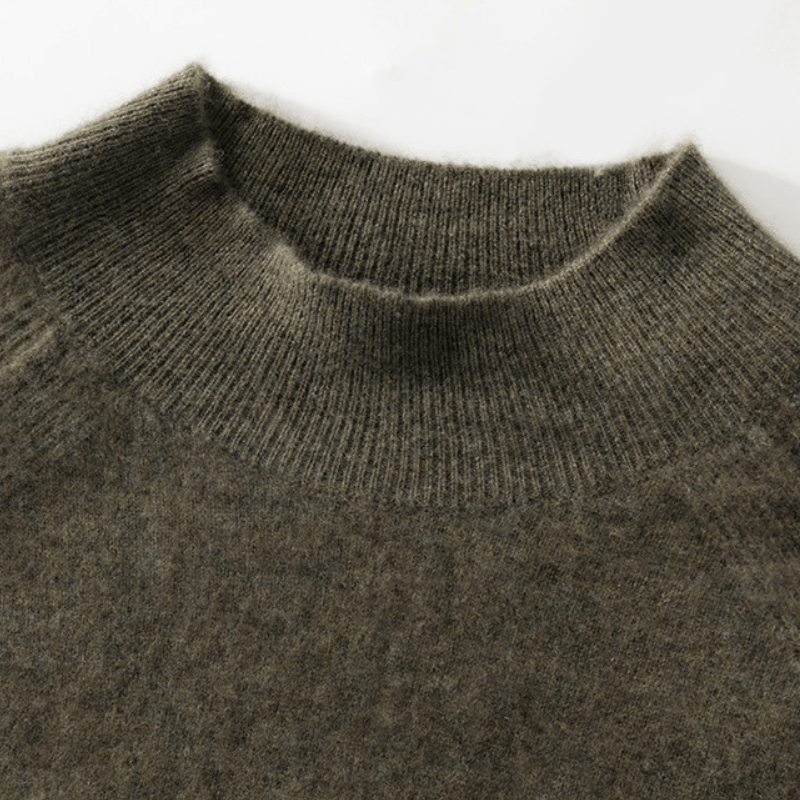 Rowan – Cashmere Wool Mock Neck Sweater - Hilltop Nord