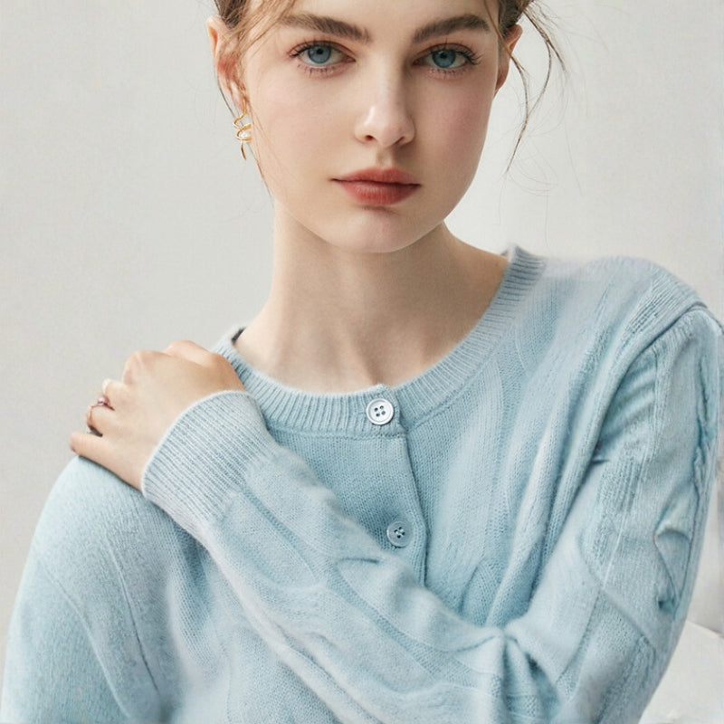 Ridgecable – Cashmere Wool Cardigan