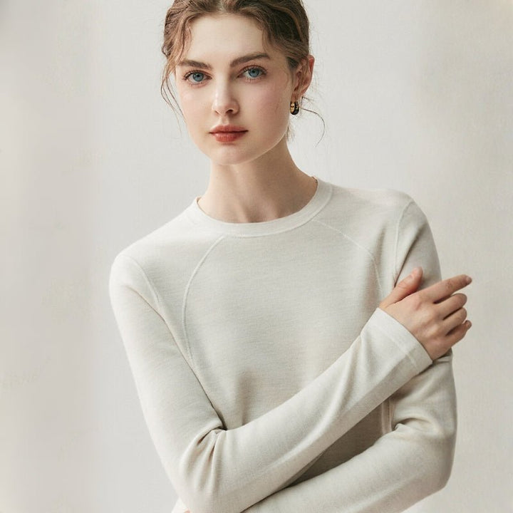 Brooklane – Wool Long - Sleeve Top - Hilltop Nord