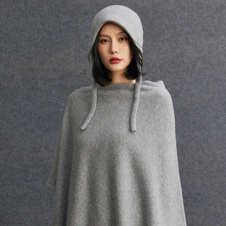 Snowfield – Cashmere Wool Poncho - Hilltop Nord