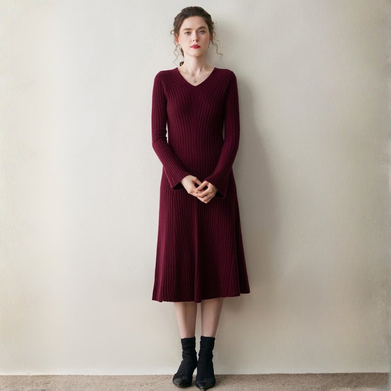 Fjordline – Cashmere Wool Dress - Hilltop Nord