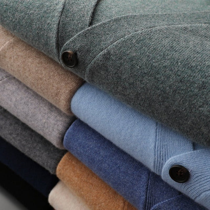 Daven – Wool Button - Up Cardigan - Hilltop Nord