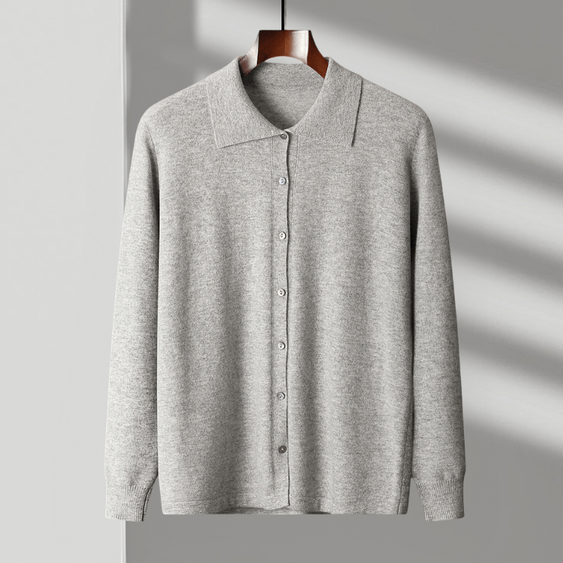 Sanford - Wool Button - Up Polo Cardigan - Hilltop Nord