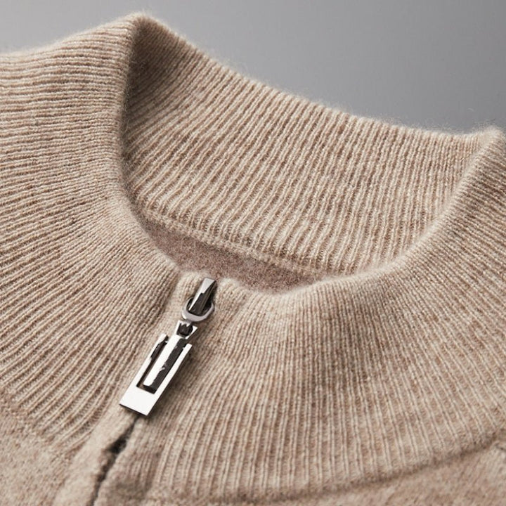 Caden – Cashmere Wool Zip - Up - Hilltop Nord