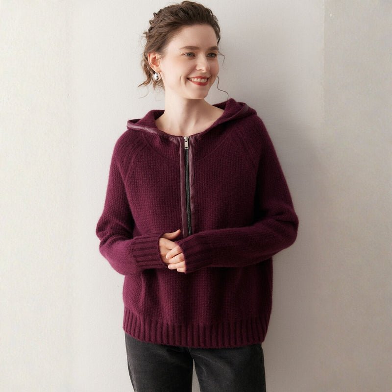 Bramble – Cashmere Wool Hoodie - Hilltop Nord