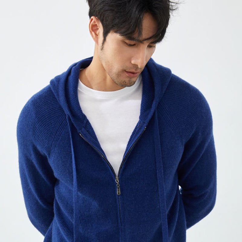 Bluecliff – Cashmere Wool Hoodie - Hilltop Nord