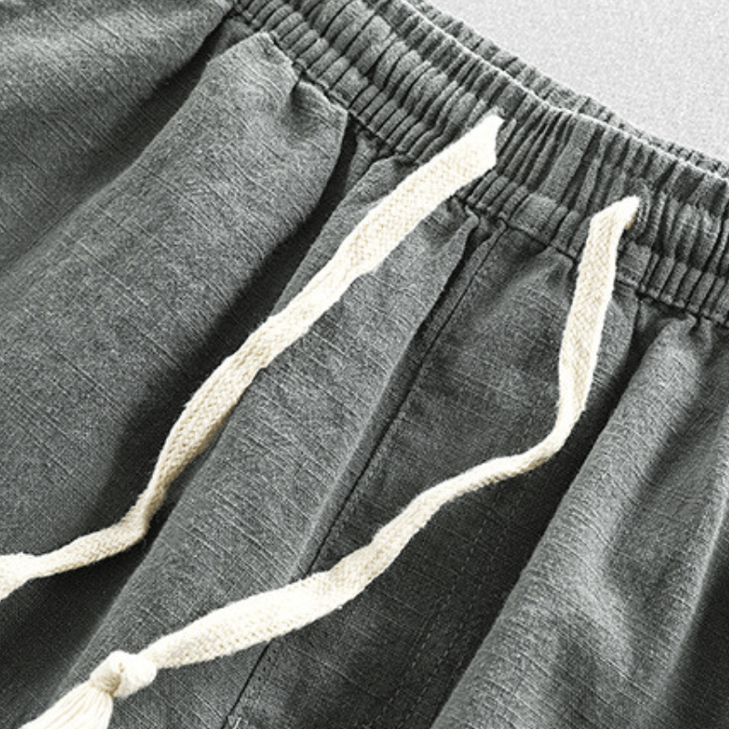 Rivo – Ramie Cropped Pants - Hilltop Nord