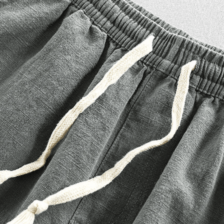 Rivo – Ramie Cropped Pants - Hilltop Nord