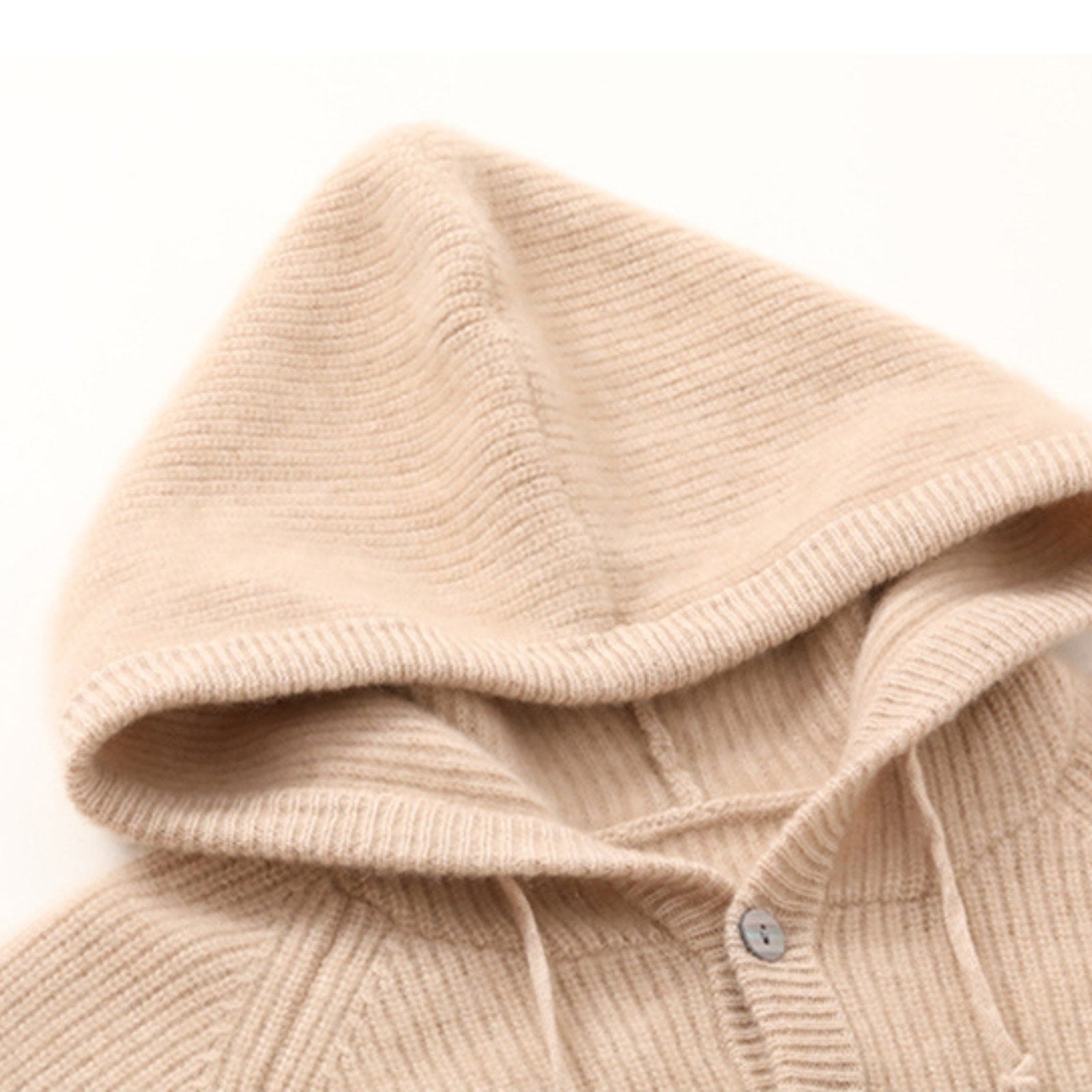Loomhaven – Cashmere Wool Hooded Cardigan - Hilltop Nord