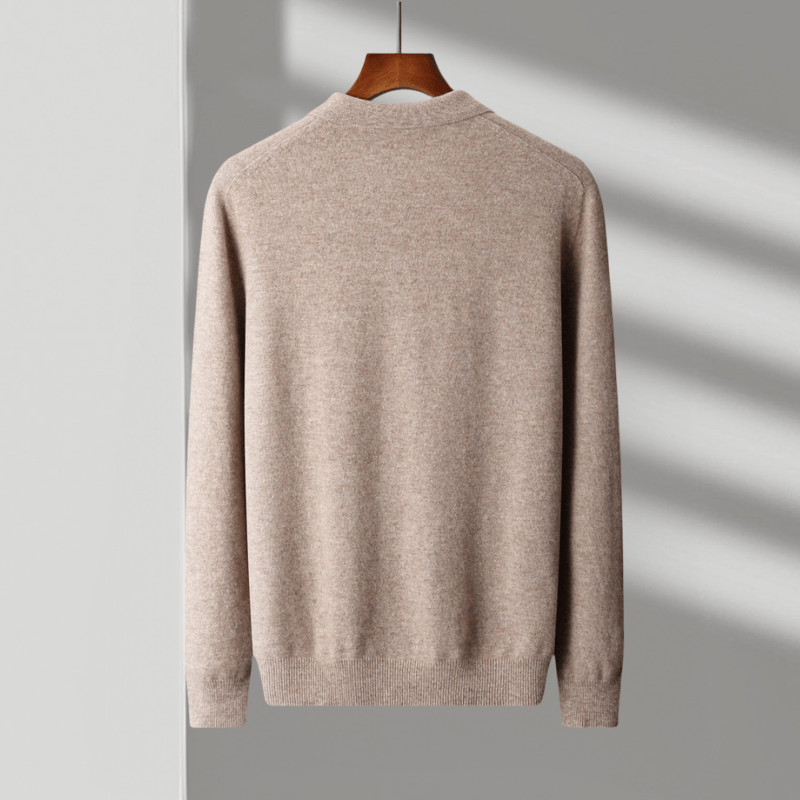 Theo – Wool Knit Polo - Hilltop Nord