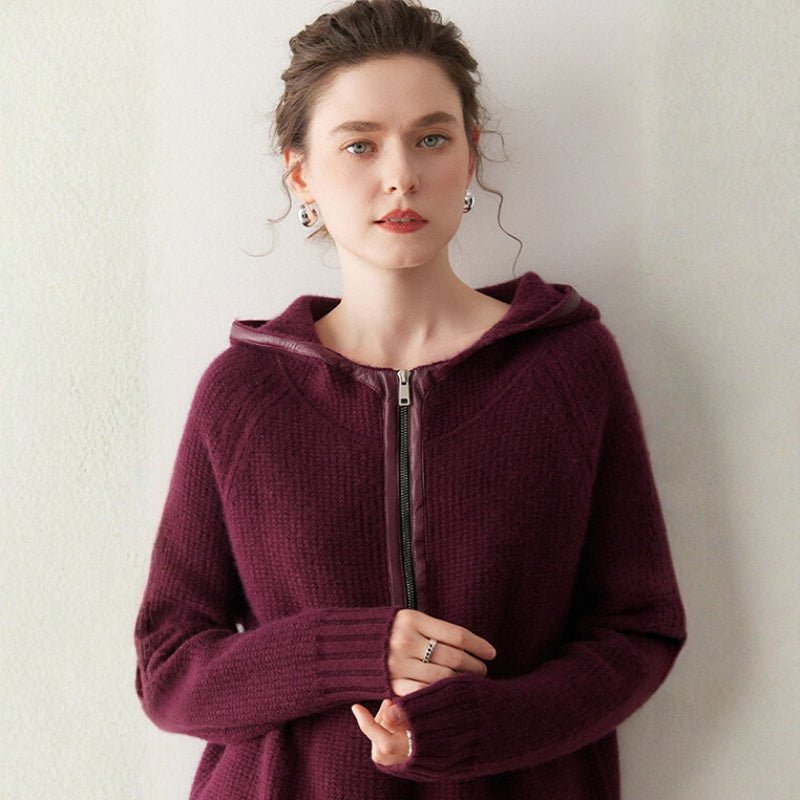 Bramble – Cashmere Wool Hoodie - Hilltop Nord