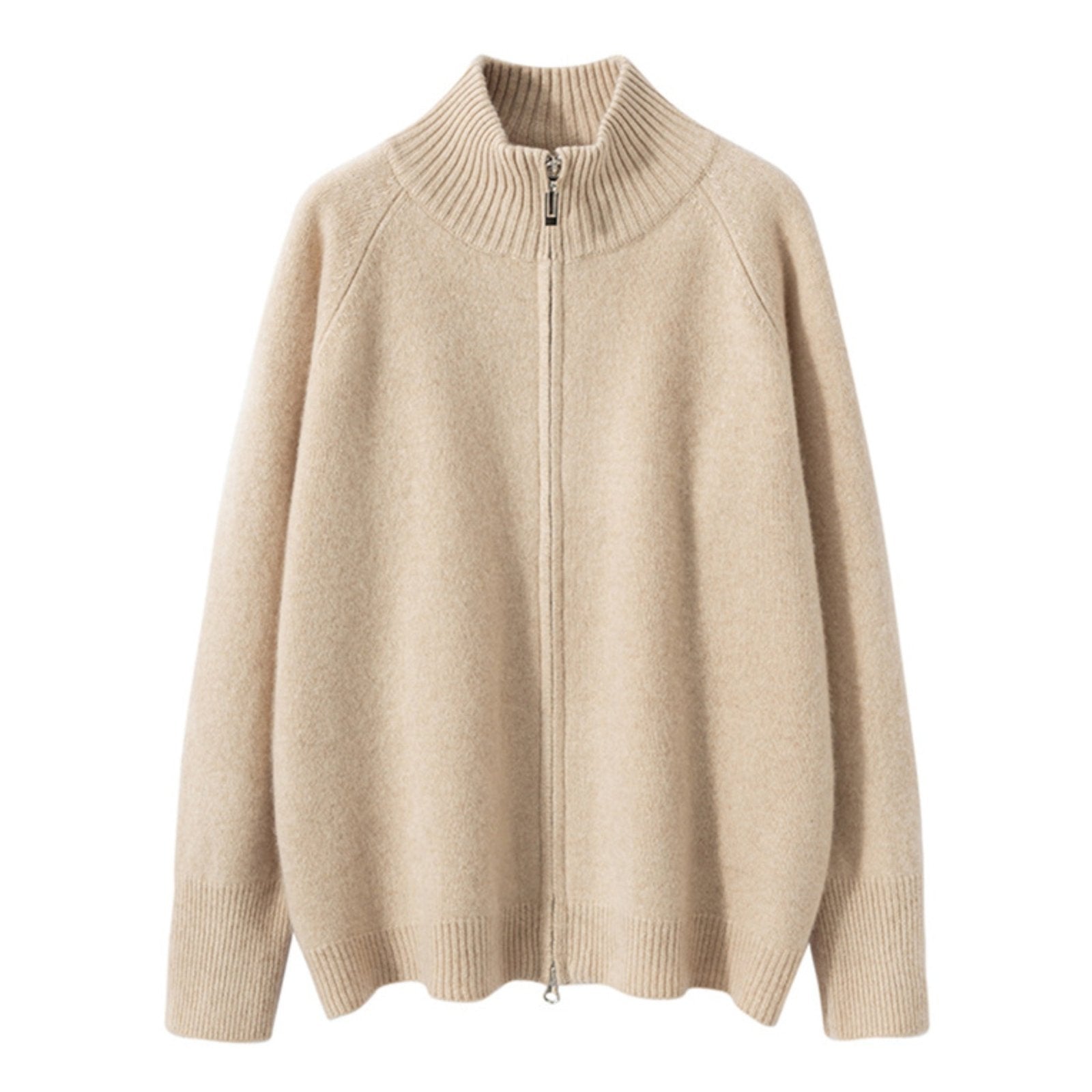 Crestflow – Cashmere Wool Zip Cardigan - Hilltop Nord