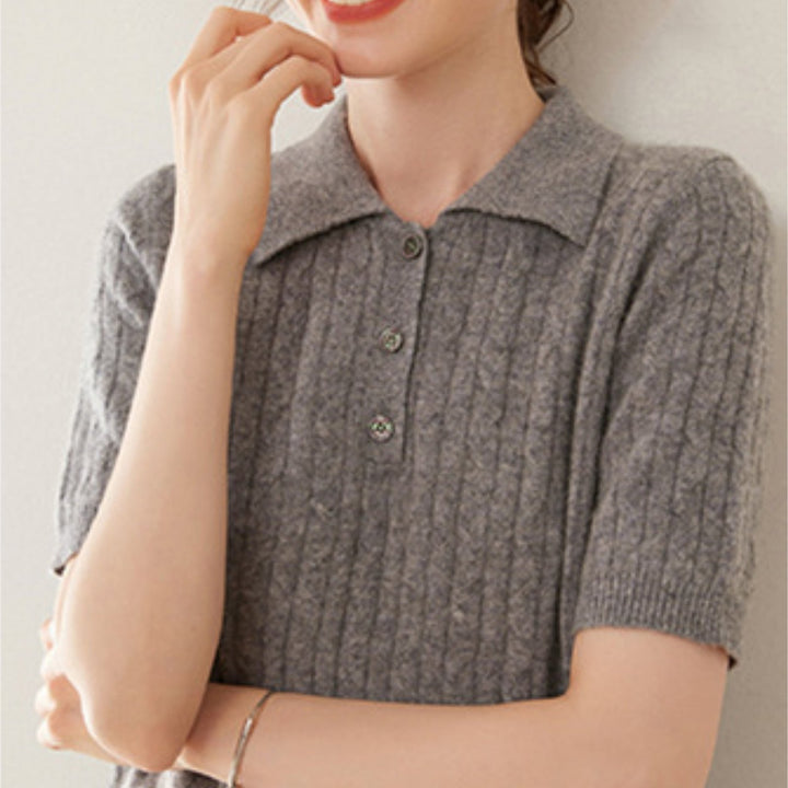 Solstice – Cashmere Wool Polo - Hilltop Nord