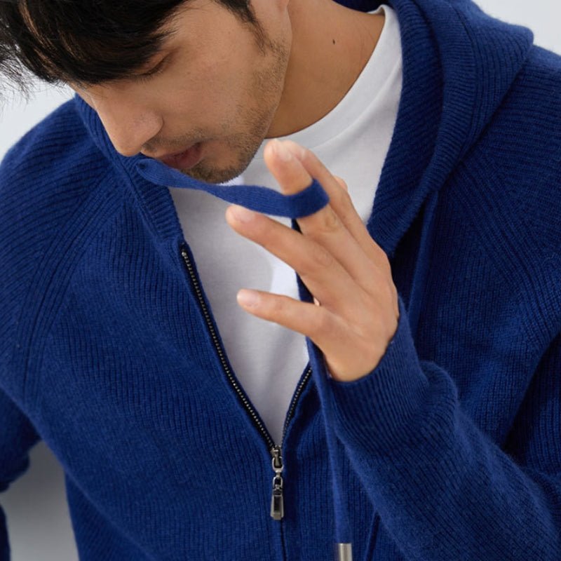 Bluecliff – Cashmere Wool Hoodie - Hilltop Nord