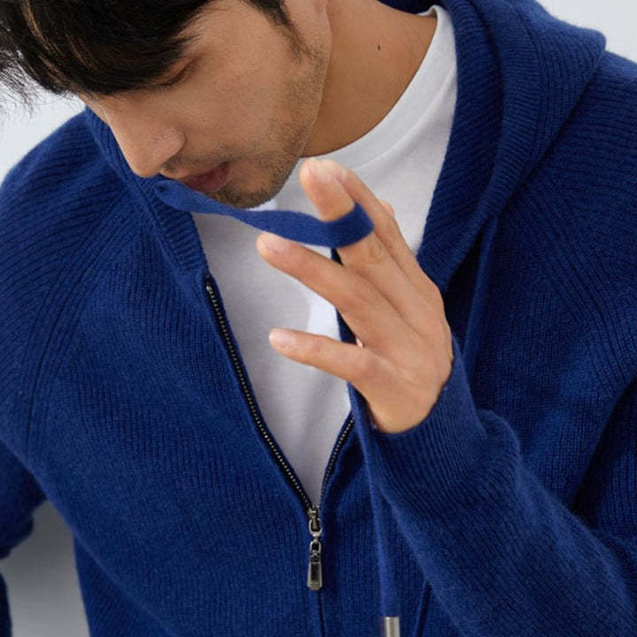 Bluecliff – Cashmere Wool Hoodie - Hilltop Nord