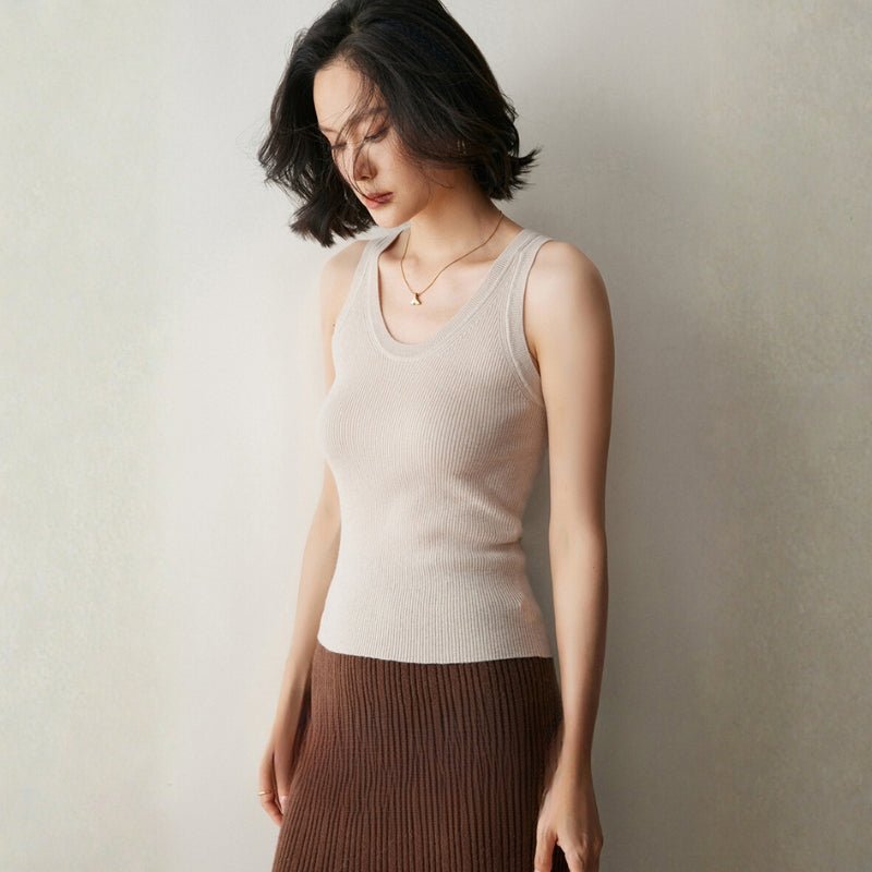 Terrathread – Cashmere Wool Tank Top - Hilltop Nord