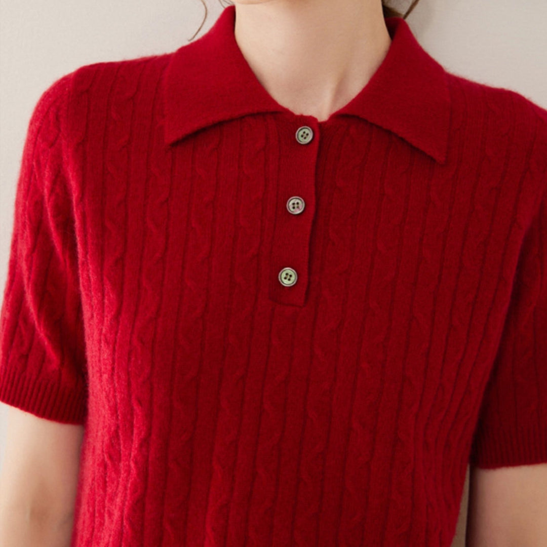 Solstice – Cashmere Wool Polo - Hilltop Nord