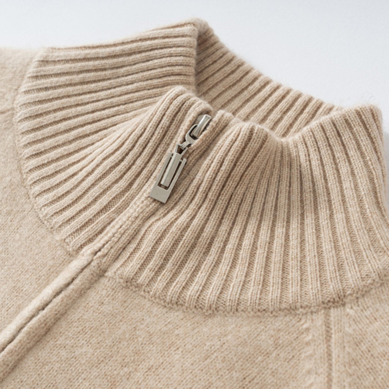 Crestflow – Cashmere Wool Zip Cardigan - Hilltop Nord