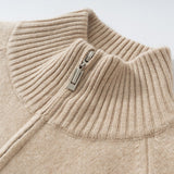 Crestflow – Cashmere Wool Zip Cardigan - Hilltop Nord