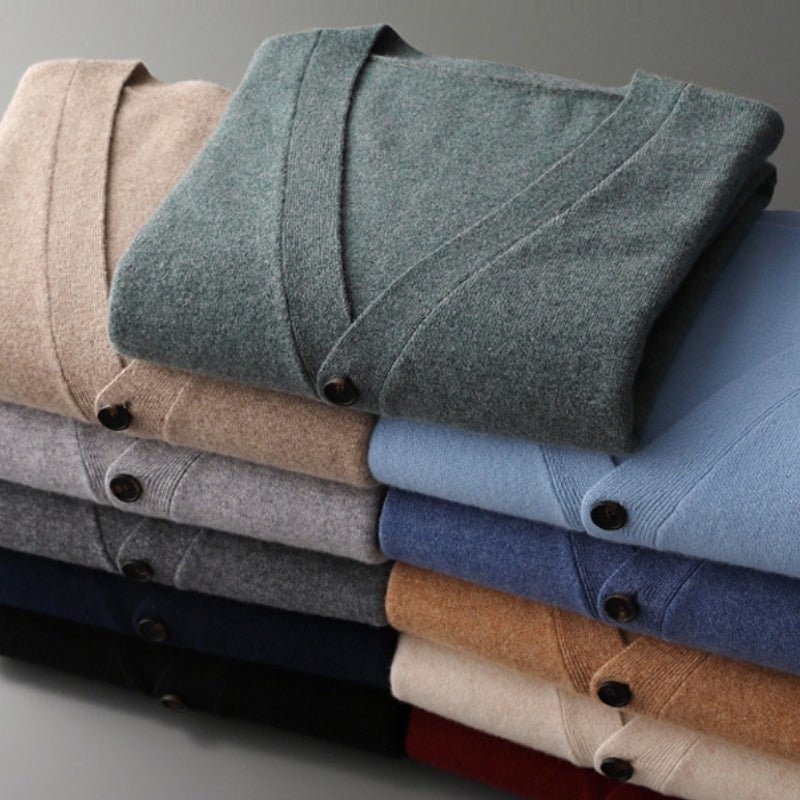 Daven – Wool Button - Up Cardigan - Hilltop Nord