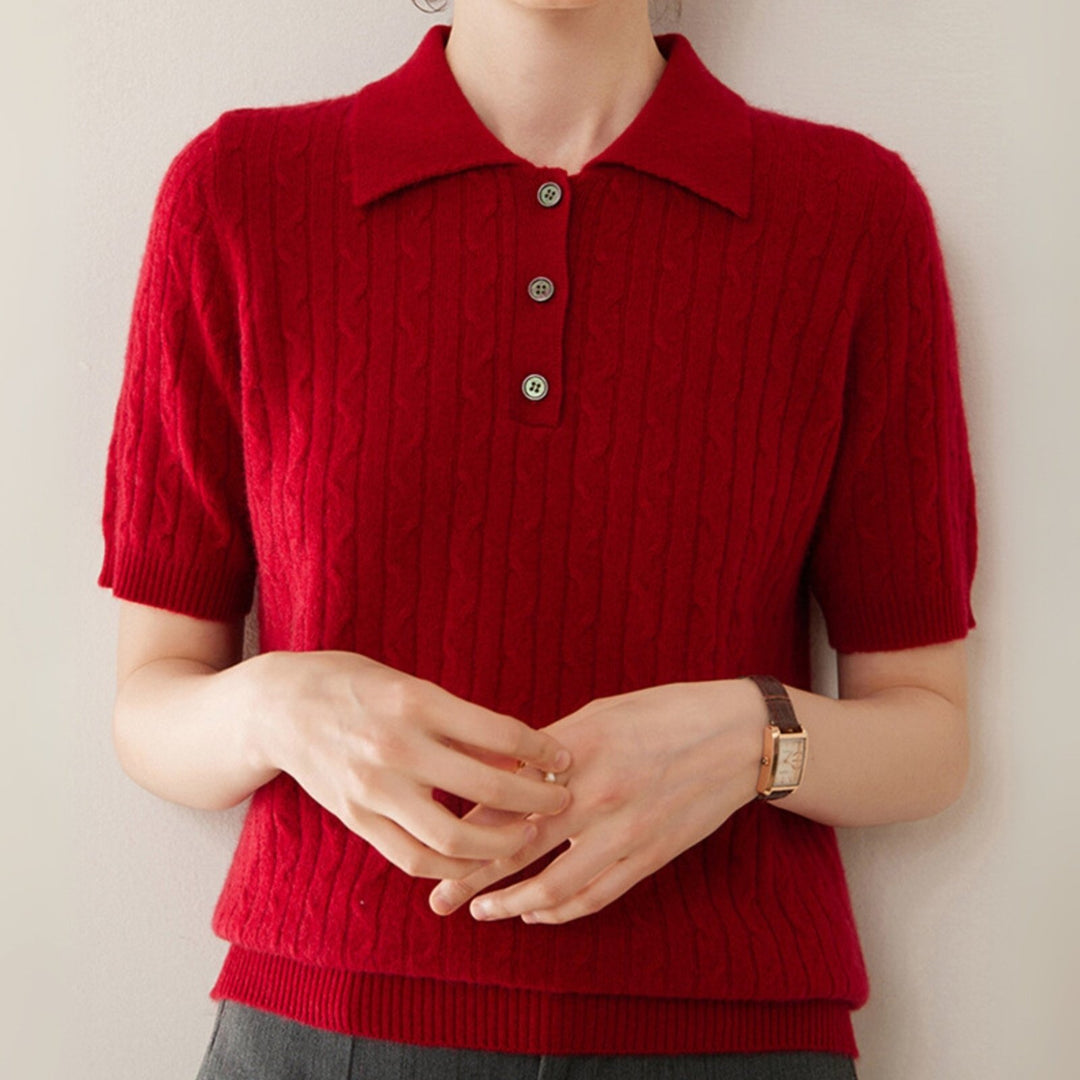 Solstice – Cashmere Wool Polo - Hilltop Nord