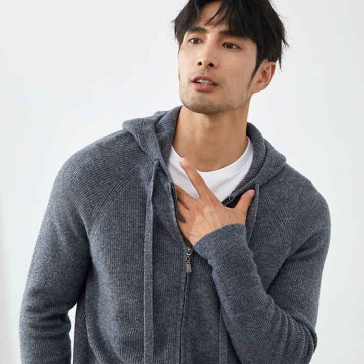Bluecliff – Cashmere Wool Hoodie - Hilltop Nord