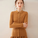 Baythread – Mulberry Silk Collared Cardigan - Hilltop Nord