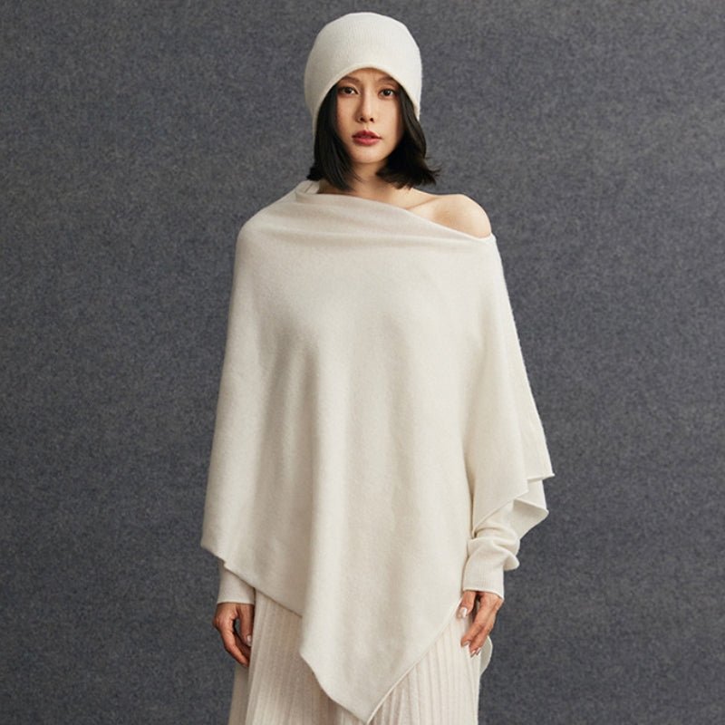 Snowfield – Cashmere Wool Poncho - Hilltop Nord