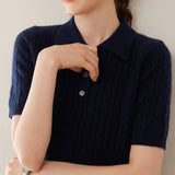 Solstice – Cashmere Wool Polo - Hilltop Nord