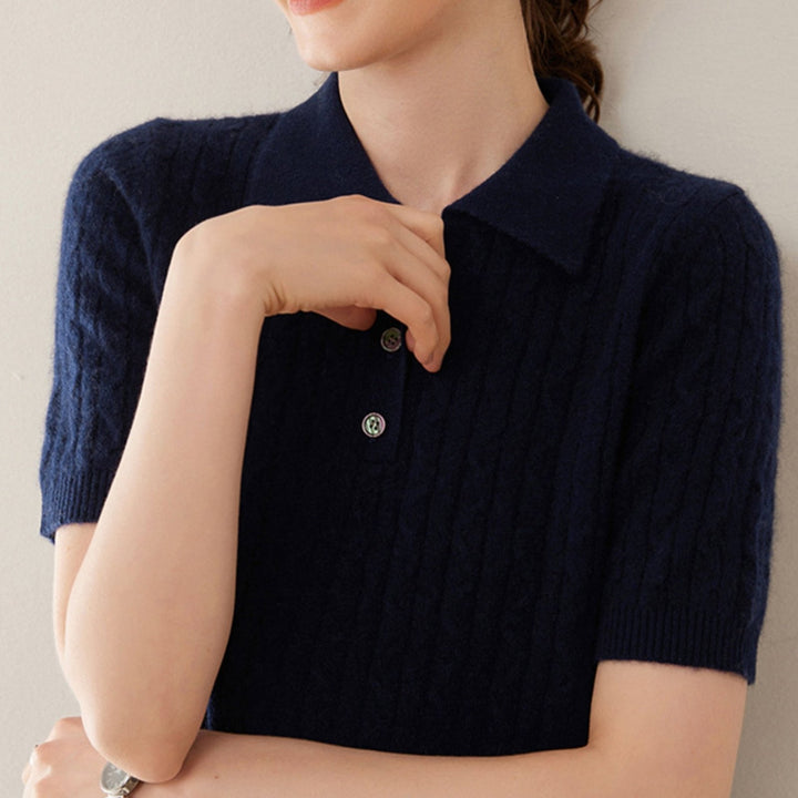 Solstice – Cashmere Wool Polo - Hilltop Nord