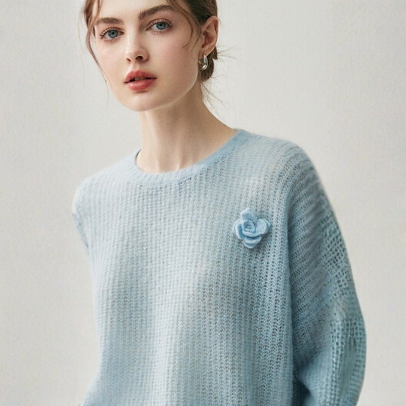 Frostpetal – Cashmere Wool Sweater - Hilltop Nord