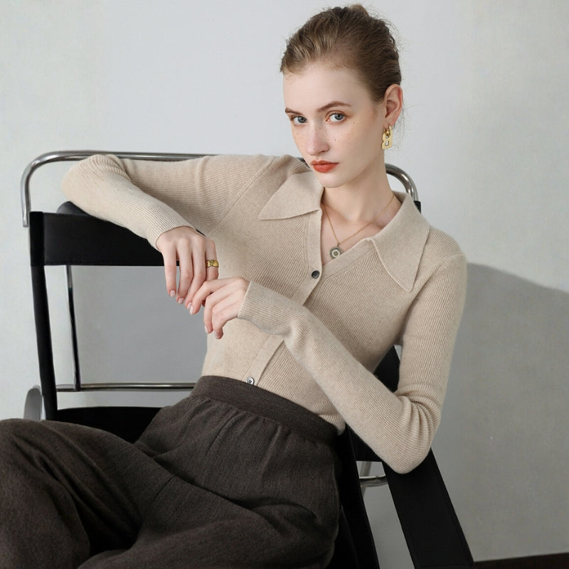 Seraphina – Cashmere Wool Cardigan