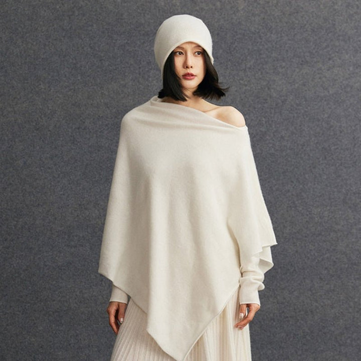 Snowfield – Cashmere Wool Poncho - Hilltop Nord
