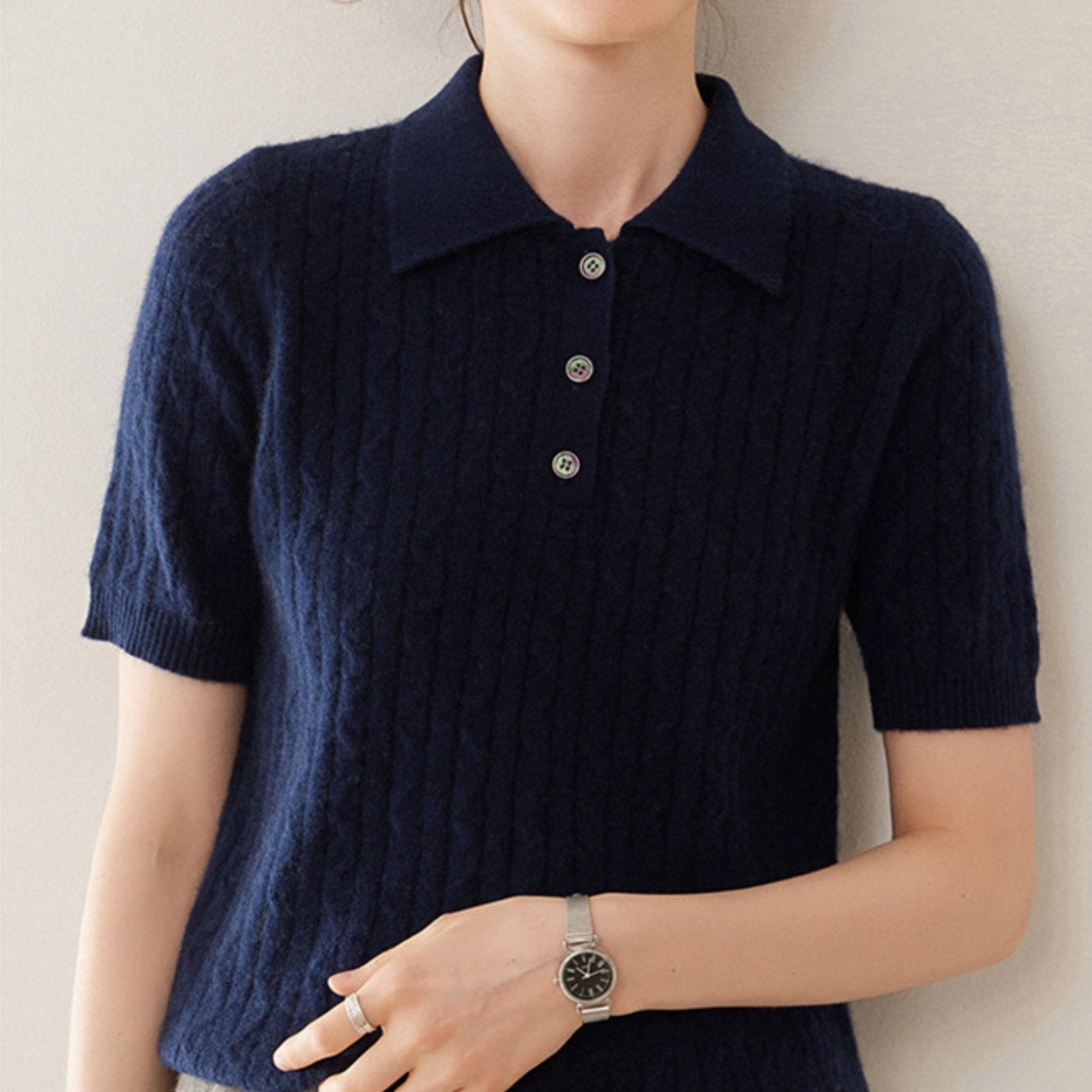 Solstice – Cashmere Wool Polo - Hilltop Nord