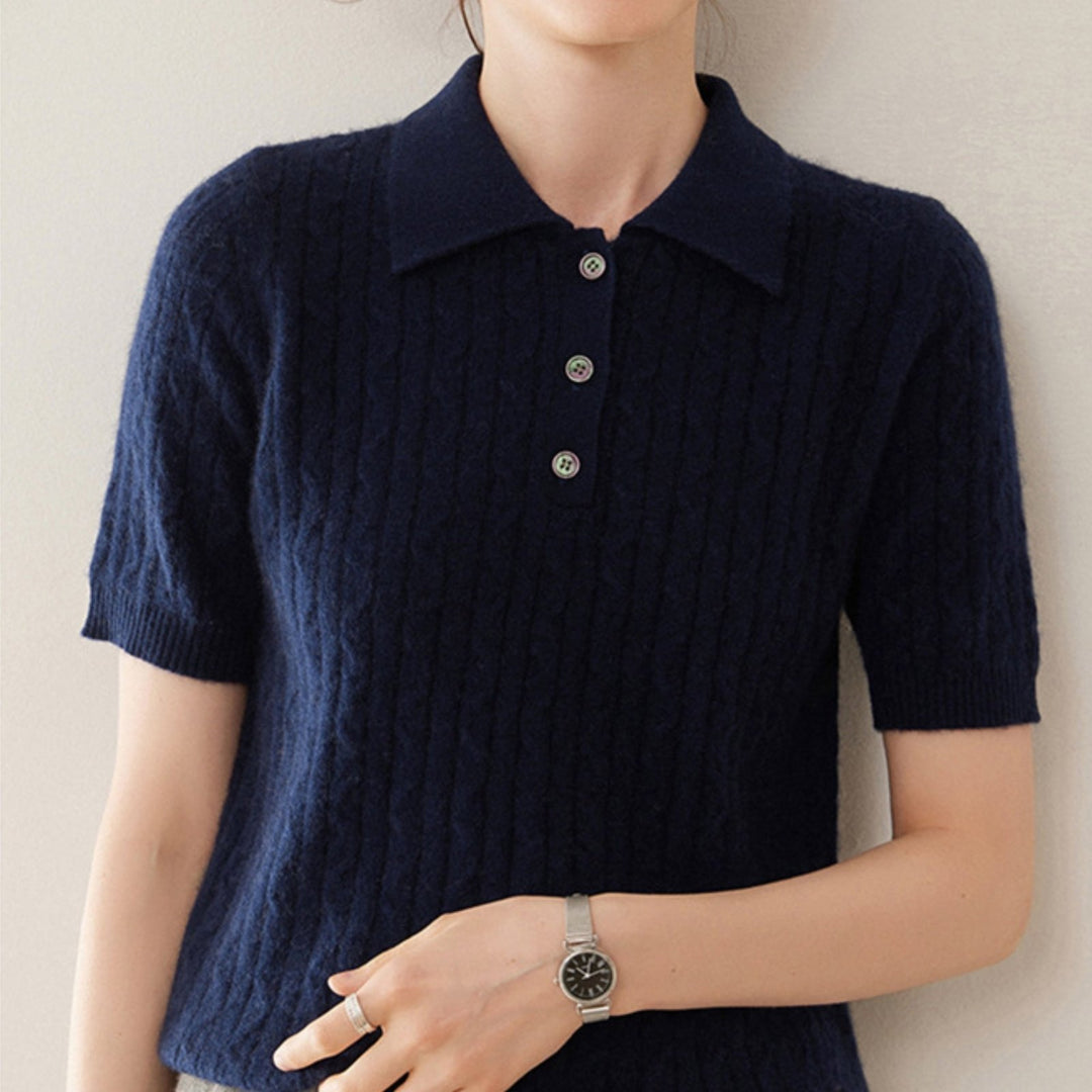 Solstice – Cashmere Wool Polo - Hilltop Nord