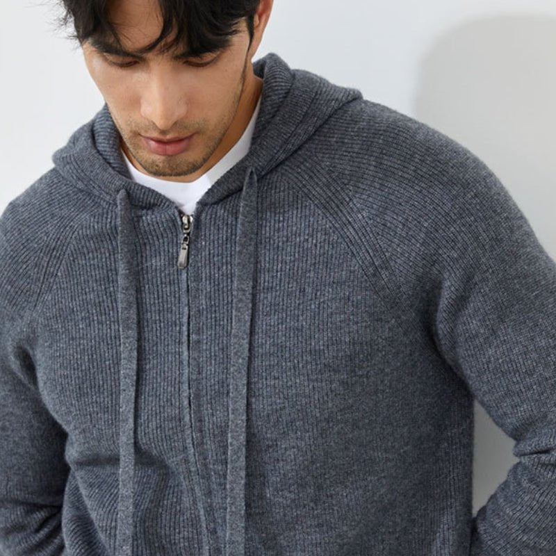 Bluecliff – Cashmere Wool Hoodie - Hilltop Nord