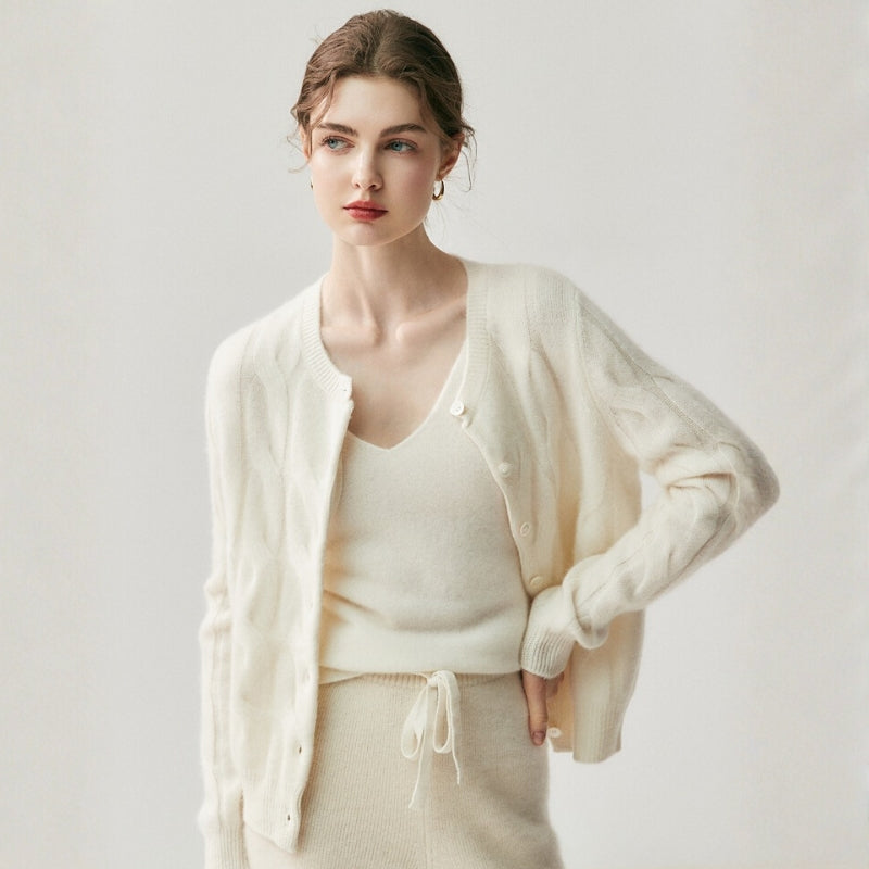 Ridgecable – Cashmere Wool Cardigan
