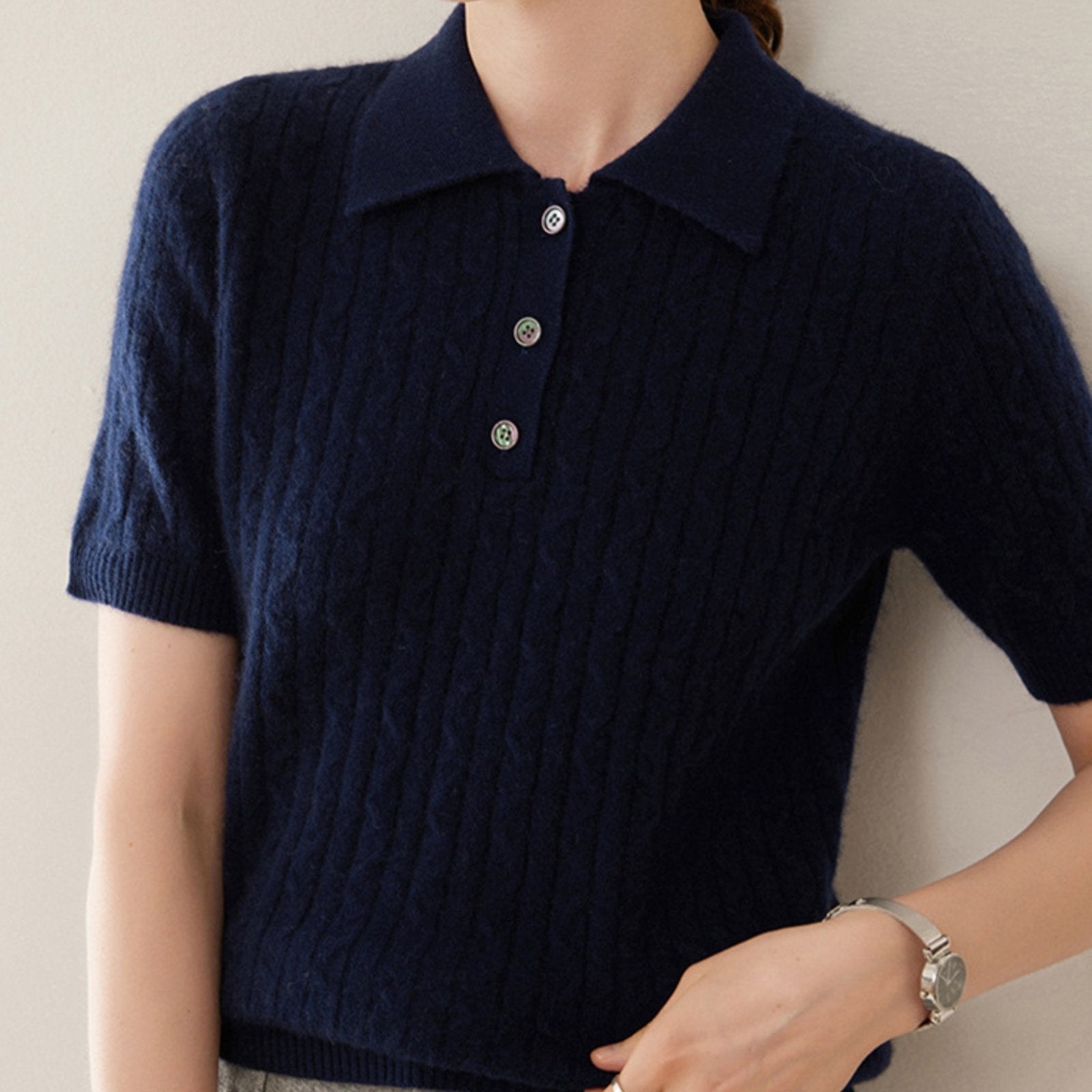 Solstice – Cashmere Wool Polo - Hilltop Nord
